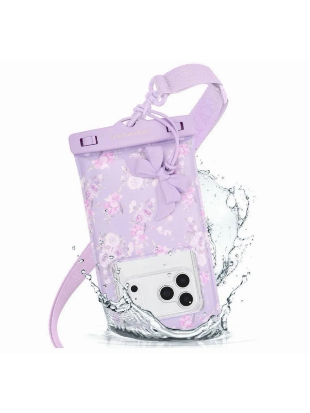 LoveShackFancy - Case-Mate Happy Thoughts Waterproof Floating Pouch Hibiscus